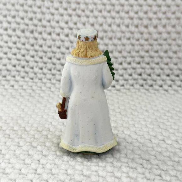 Lenox 1994 Porcelain Miniature Santa Collection Mrs Claus Holding A Tree W Box - Picture 7 of 8